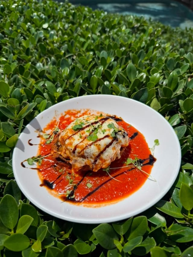 Eggplant stack.